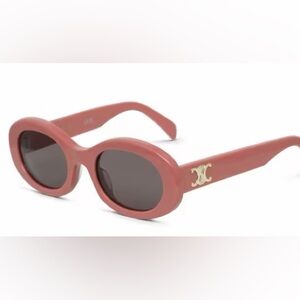 Pink Celine Triomphe Sunglasses in Acetate